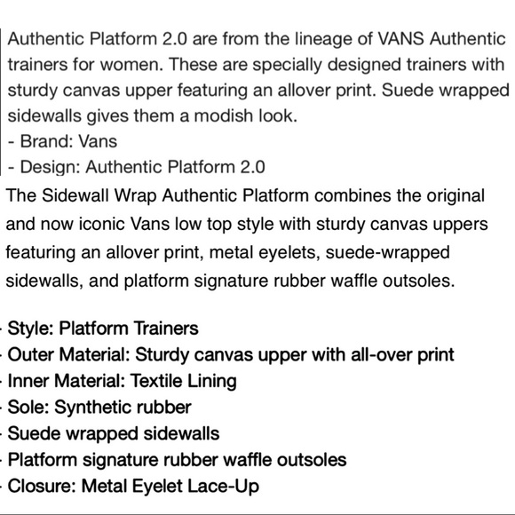 1 Left NWT Vans Vibes Platform 2.0 Authentic Black - Picture 7 of 7